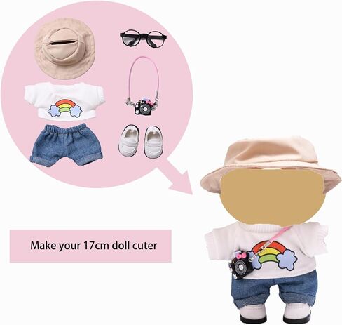 17cm Dolls Clothes - 6.7 Inches Cute Clothes Outfit & Accessories,17CM Doll of The House Accessories Outfits (Style-A) in Saudi Arabia