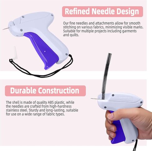 Mini Stitch Gun Kit - غزو الملابس مع 2 إبر ، 500 سوداء و 500 أبيض | غرزة ثورة الإصلاح السريع in Saudi Arabia