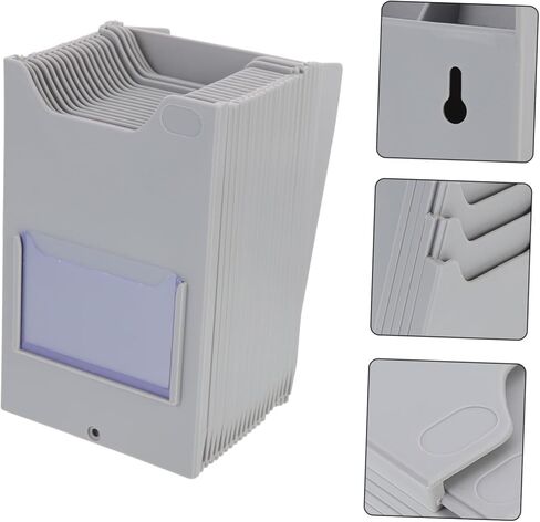 Card Racks Material Cards Holder Organizer for Warehouse Timecards Classification Labels Storage Rack in Kuwait