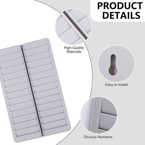 Time Card Holder, Time Card 28 Pockets Slots Wall Mounted Stacking Rack Holder for Employees, Payroll Recorders for Office Factory Supplies in Saudi Arabia