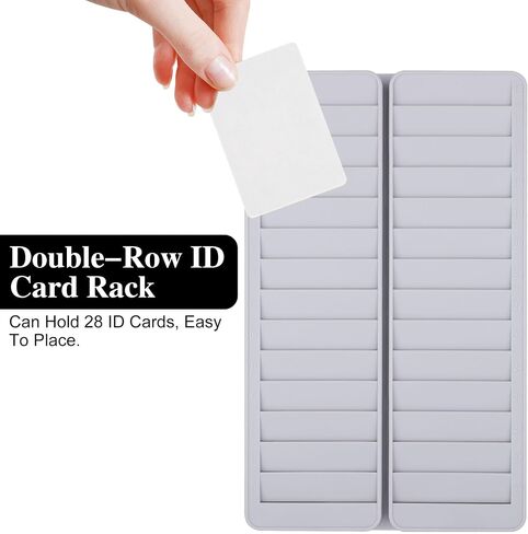Time Card Holder, Time Card 28 Pockets Slots Wall Mounted Stacking Rack Holder for Employees, Payroll Recorders for Office Factory Supplies in Saudi Arabia
