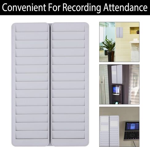 Time Card Holder, Time Card 28 Pockets Slots Wall Mounted Stacking Rack Holder for Employees, Payroll Recorders for Office Factory Supplies in Saudi Arabia