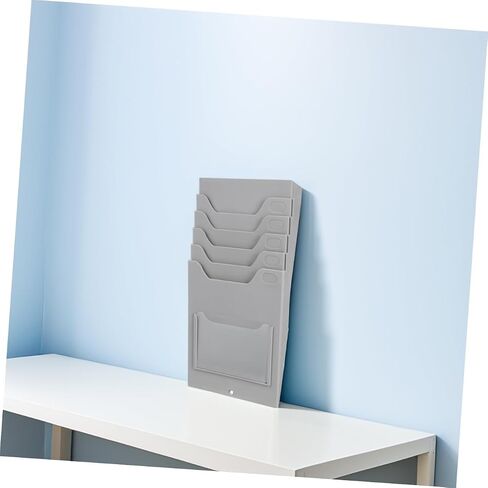 Uonlytech Wall Mounted Card Holder Rack Attendance Cards Organizer for Warehouse Supplies Efficient Goods Information Management Space Saving Design for Easy Access in Saudi Arabia