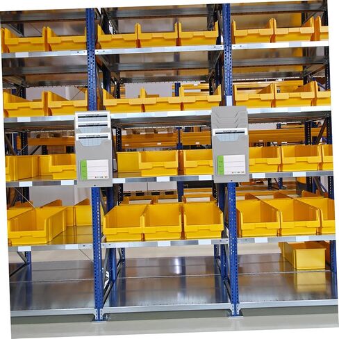 Uonlytech Wall Mounted Card Holder Rack Attendance Cards Organizer for Warehouse Supplies Efficient Goods Information Management Space Saving Design for Easy Access in Saudi Arabia