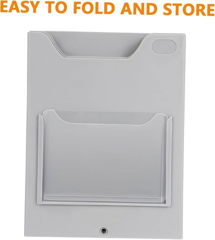 Uonlytech Wall Mounted Card Holder Rack Attendance Cards Organizer for Warehouse Supplies Efficient Goods Information Management Space Saving Design for Easy Access in Saudi Arabia