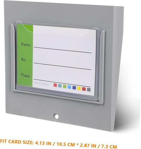 Uonlytech Wall Mounted Card Holder Rack Attendance Cards Organizer for Warehouse Supplies Efficient Goods Information Management Space Saving Design for Easy Access in Saudi Arabia