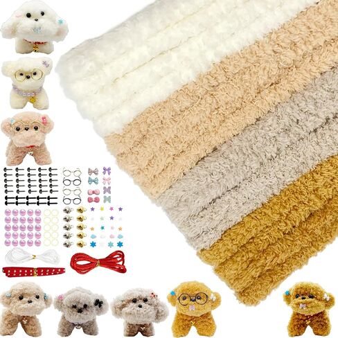 8 Chenille Stems Thick Pipe Cleaners Pastel Craft with 100+ Accessories- Fluffy Fuzzy Sticks for DIY Animal Crafts, Festival Decoration - Handmade Birthday Gift Set (39"x0.78", 4 Colors) in Saudi Arabia