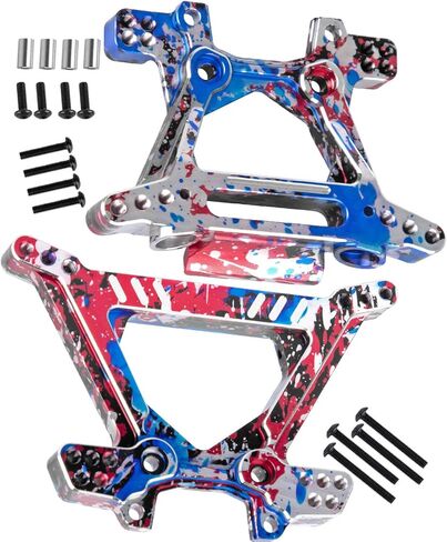 يتصاعد صدمة برج صدمة الألومنيوم جزء من 1/10 Slash Rustler Stampede Jato 4x4 (VXL) (BL-2S) 4WD ، F0RD Fiesta St Rally (VXL) (BL-2S) ، RC الأمامية الصدمة الخلفية القفزات ، التيتانيوم ، التيتانيوم in Saudi Arabia