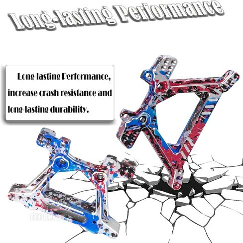يتصاعد صدمة برج صدمة الألومنيوم جزء من 1/10 Slash Rustler Stampede Jato 4x4 (VXL) (BL-2S) 4WD ، F0RD Fiesta St Rally (VXL) (BL-2S) ، RC الأمامية الصدمة الخلفية القفزات ، التيتانيوم ، التيتانيوم in Saudi Arabia