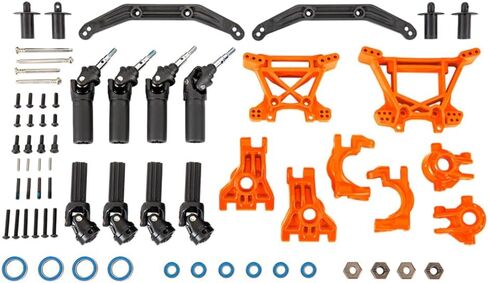 Traxxas 9080T Outer Driveline & Suspension Upgrade Kit Extreme Heavy Duty Orange in Saudi Arabia