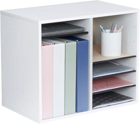 منتجات Safco Wood Literature Literature Organizer ، 16 مقصورة ، خشب رمادي in Kuwait