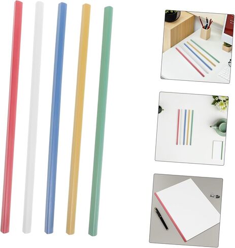 25pcs قضبان ربط القبضة الشريحة لمجلدات المستندات تغطي الأزرق الأصفر الأحمر لاستخدام المكتب والمدرسة in Saudi Arabia