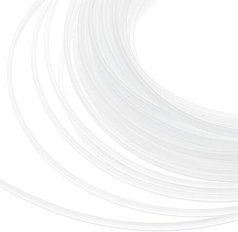 BENECREAT 5mm x 21.87 Yards Plastic Corset Boning, Clear White Sewing Corset Boning, Plastic Continuous Boning for Corsets, Bridal Gowns, Evening Gowns, Hats, Nursing Cap in Saudi Arabia