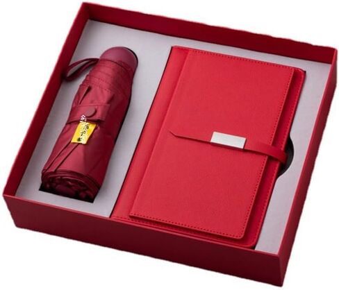 Business Buckle Meeting Notebook Thickened Notebook Umbrella Gift Set in Saudi Arabia