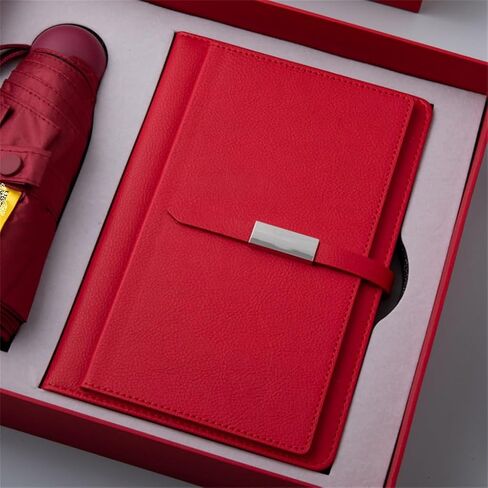 Business Buckle Meeting Notebook Thickened Notebook Umbrella Gift Set in Saudi Arabia