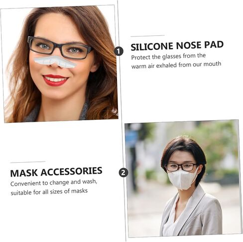 KALLORY 10Pcs Nose Strips for Masks Fog Nose Pads Comfortable Cushion Accessories for All Mask Easy to Install Practical Present for Friends Family in Saudi Arabia