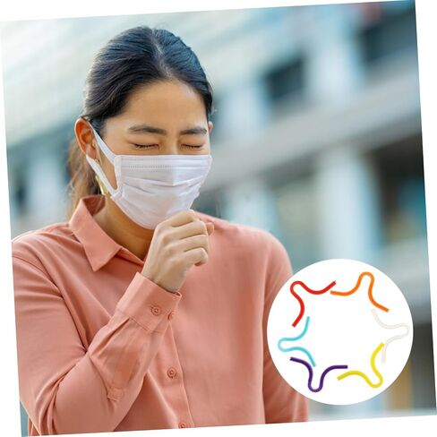 عام 6pcs قناع الأنف جسر منصات سليكون أنف أنف الشريط مريح للبالغين الأولاد والفتيات ملحقات قناع in Saudi Arabia