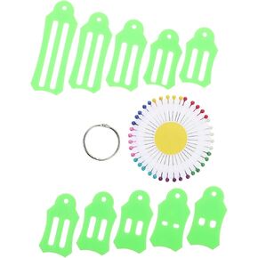JOJOFUNY 12PCS مقاطع خياطة متعددة الحجم ودبابيس اللحف الملونة لمستلزمات DIY CRAFT أدوات خياطة النسيج متينة للتخيين والتطريز in Kuwait
