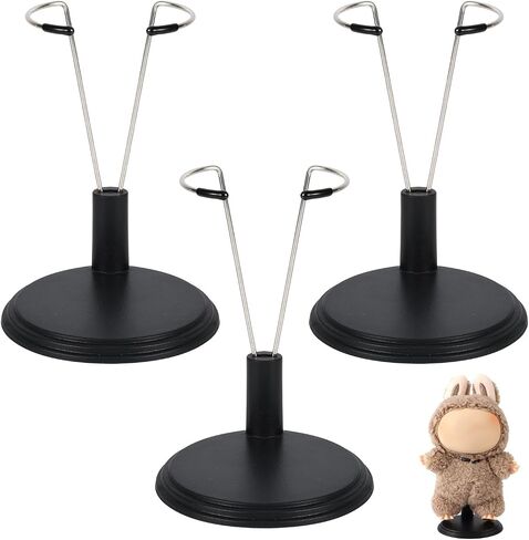 3pcs Doll Stand, Adjustable Doll Display Stand Figure Holder Toy Display Support Accessories for Home Office Decoration (White, Dolls Not Included) in Saudi Arabia