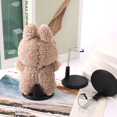 3pcs Doll Stand, Adjustable Doll Display Stand Figure Holder Toy Display Support Accessories for Home Office Decoration (White, Dolls Not Included) in Saudi Arabia