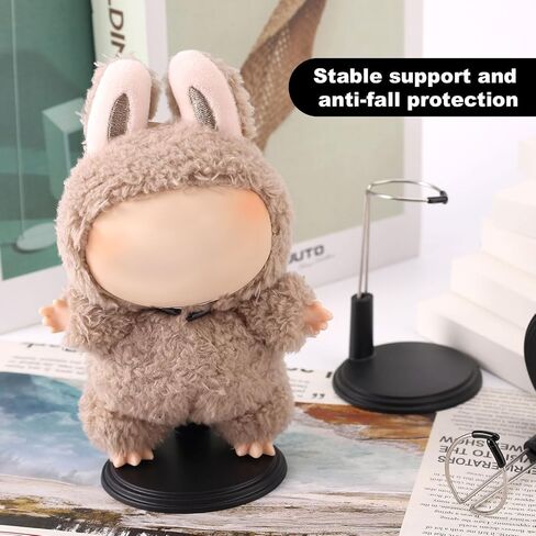3pcs Doll Stand, Adjustable Doll Display Stand Figure Holder Toy Display Support Accessories for Home Office Decoration (White, Dolls Not Included) in Saudi Arabia