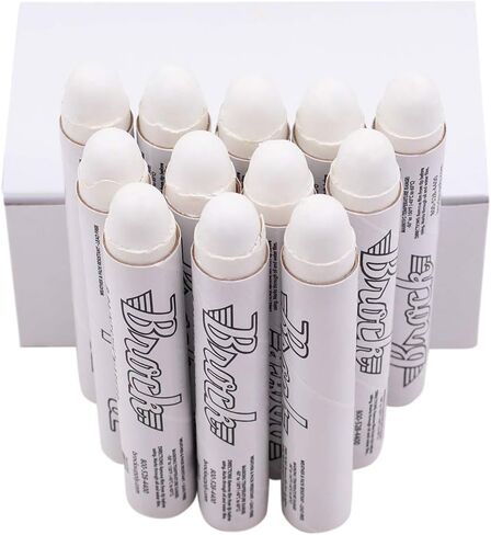 12 PC Box White Brock B PaintStiks Crayon Mark Water Oil Dirt Temper Temp Paint Stick Stick for Tuto Tyre Construction Factle Lumber in Saudi Arabia