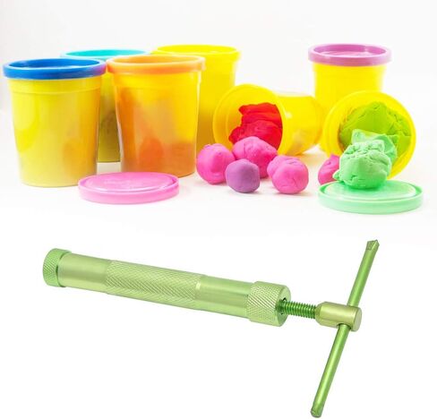 LOCADENCE Stainless Steel Clay Extruder, Green Clay Roller Machine, Clay Extruder Tool, Sugar Paste Extruder Cake Fondant Decorating Tool Set for Make Cakes, Chocolate, Sugar, Clay in Saudi Arabia