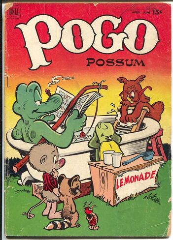 Pogo #9 1962-Dell-Walt Kelly Art-15 ¢ Cover Price-G in Saudi Arabia