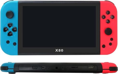 X80 7 inch HD Large Screen Retro Handheld Video Game Console MP5 Game Machine Built-in 20,000 Games For PS1 GBA FC in Saudi Arabia