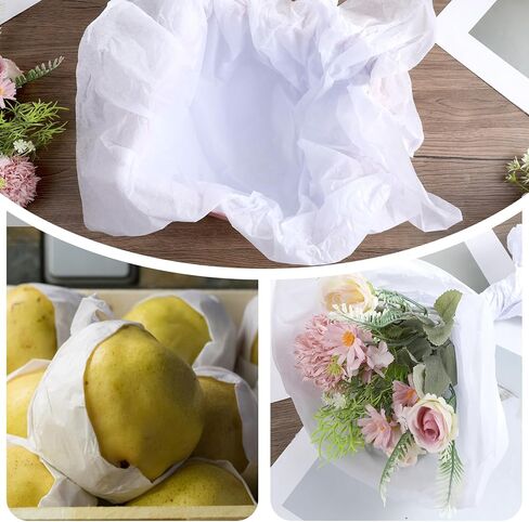 250 Pcs Acid Free Tissue Paper, 25 x 36 Inch No Acid Paper Archival Packing, Unbuffered Interleaving Papers, White Tissue Papers Bulk for Storing Clothes, Textiles, Jewelries, Present Wrap in Kuwait