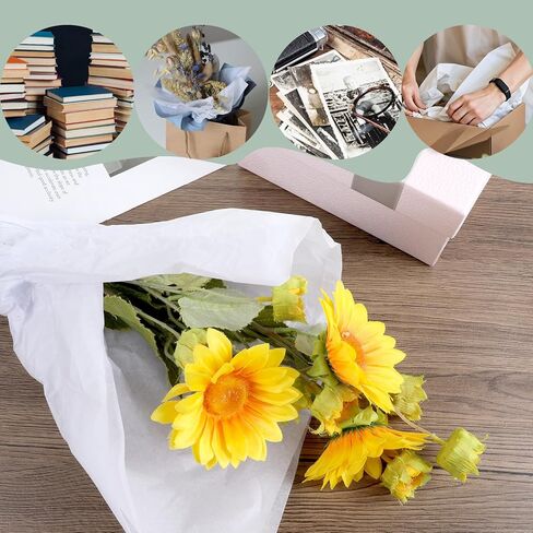 250 Pcs Acid Free Tissue Paper, 25 x 36 Inch No Acid Paper Archival Packing, Unbuffered Interleaving Papers, White Tissue Papers Bulk for Storing Clothes, Textiles, Jewelries, Present Wrap in Kuwait