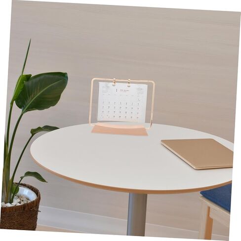 Flip Flip Frame Frame Stand Iron Table Salendar Bracket for Easy Page Flipping Desk Calendar Salendar for Home Office Decor in Saudi Arabia
