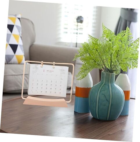 Flip Flip Frame Frame Stand Iron Table Salendar Bracket for Easy Page Flipping Desk Calendar Salendar for Home Office Decor in Saudi Arabia