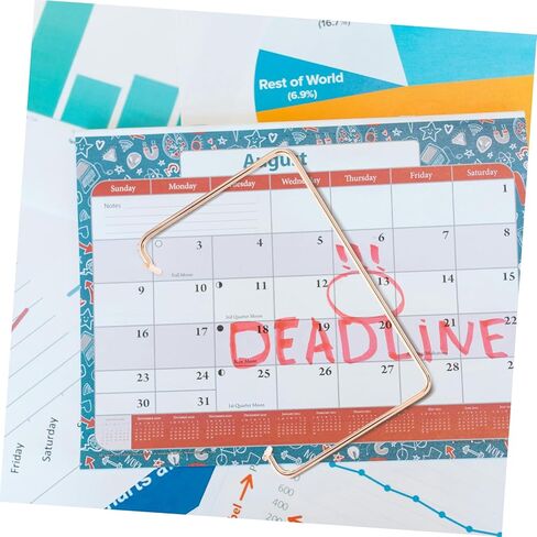 حامل تقويم المكتبي الحديد القوي حامل التقويم للتقويم للمكاتب المنزلية لتوفير المساحات المنزلية دعم التصميم للتقويم المكتبي ملحق الأنيقة على الطاولة in Kuwait