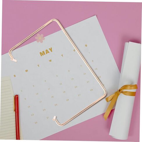 حامل تقويم المكتبي الحديد القوي حامل التقويم للتقويم للمكاتب المنزلية لتوفير المساحات المنزلية دعم التصميم للتقويم المكتبي ملحق الأنيقة على الطاولة in Kuwait