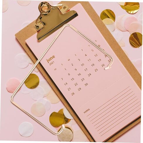 حامل تقويم المكتبي الحديد القوي حامل التقويم للتقويم للمكاتب المنزلية لتوفير المساحات المنزلية دعم التصميم للتقويم المكتبي ملحق الأنيقة على الطاولة in Kuwait