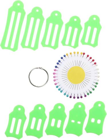 JOJOFUNY 12PCS مقاطع خياطة متعددة الحجم ودبابيس اللحف الملونة لمستلزمات DIY CRAFT أدوات خياطة النسيج متينة للتخيين والتطريز in Kuwait