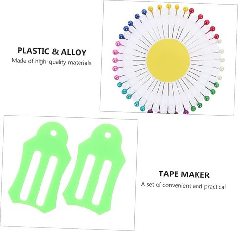 JOJOFUNY 12PCS مقاطع خياطة متعددة الحجم ودبابيس اللحف الملونة لمستلزمات DIY CRAFT أدوات خياطة النسيج متينة للتخيين والتطريز in Kuwait