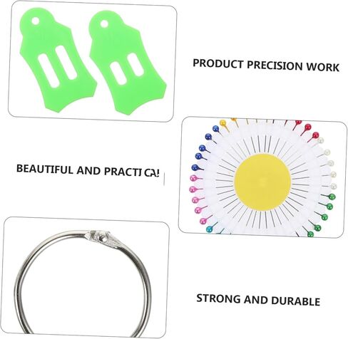 JOJOFUNY 12PCS مقاطع خياطة متعددة الحجم ودبابيس اللحف الملونة لمستلزمات DIY CRAFT أدوات خياطة النسيج متينة للتخيين والتطريز in Kuwait