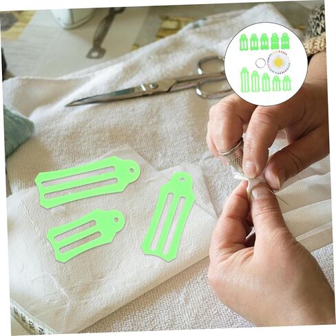 JOJOFUNY 12PCS مقاطع خياطة متعددة الحجم ودبابيس اللحف الملونة لمستلزمات DIY CRAFT أدوات خياطة النسيج متينة للتخيين والتطريز in Kuwait