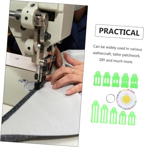 Lurrose 12pcs DIY Binding Maker Set Quilting Sewing Tools Bias Tape Fabric Maker Fabric Clips Quilting Pins for Craft Tailor in Saudi Arabia