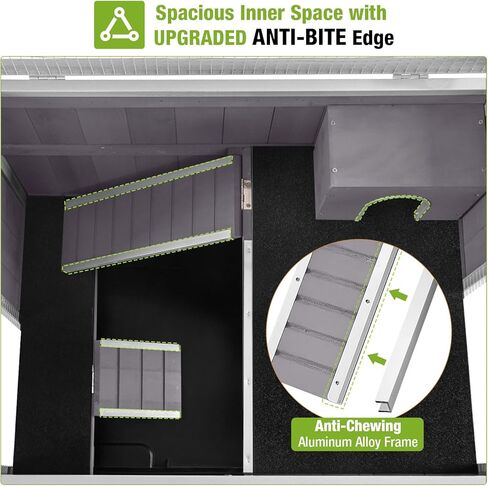 قفص خنزير غينيا خشبي كبير ، موطن حيوان صغير داخلي للهامستر ، الأرانب ، شينشيلات ، الفئران ، السناجب ، الجيربيل مع رف التخزين (خارج أبيض) in Kuwait