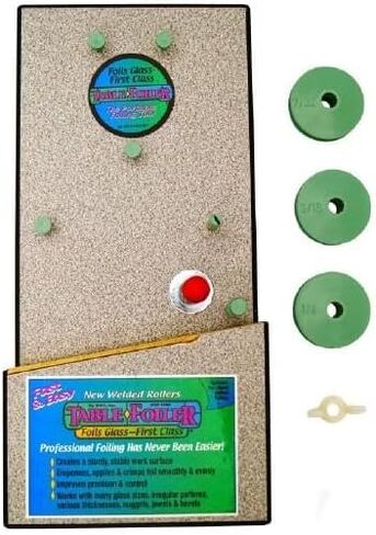 KWC Table Foiler - أداة إحباط زجاجية لرقائق النحاس - قاعدة مرجحة للاستقرار - التخلص ، وتطبق ، وتجعيد الرقائق in Saudi Arabia