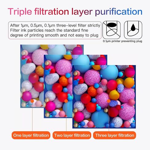 Compatible with Epson 522 Premium Ink Refill Bottles, Non Sublimation Ink Suitable for ET-2803 ET-2800 ET-2720 ET-4800 ET-2400 Printing (5 Bottles) in Saudi Arabia