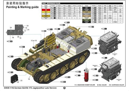 عازف البوق 1/16 الجيش الألماني SD.KFZ.173 Jagtpanter نموذج الإنتاج المتأخر 00935 in Kuwait