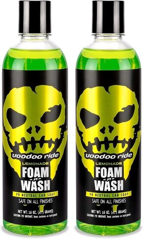 Voodoo Ride ® VR-1001 صابون غسيل السيارات المعطر بالحمضيات الأصفر والأخضر 16oz in Kuwait