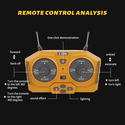 حفارة هندسة RC للبالغين ، 1/20 مقياس 2.4G 11CH سبائك RC حفارة مع الأضواء والمؤثرات الصوتية ، 360 درجة ذراع الحفر القابلة للتدوير والقابلة للسحب ، هدية للبالغين in Saudi Arabia