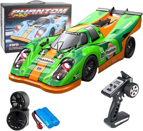 1:16 SCALE SCALE RC DRIFT CAR ، 2.4G 4WD 60km/H عالي السرعة طراز سيارات رياضية التحكم عن بُعد ، Demon Angel Eye Lights Drift Rc -Drifting Cars مع إطارات السباق والإطارات in Kuwait