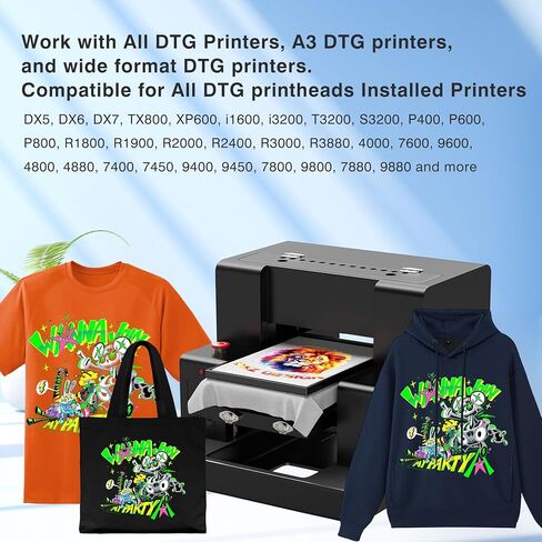 حل المعالجة قبل المعالجة DTG - سائل المعالجة للأقمشة الملونة الداكنة ، طلاء النسيج للطباعة المباشرة للملابس ، يعزز التصاق الحبر الأبيض ، متوافق مع جميع طابعات DTG ، 1000 مل - 34 أوقية in Kuwait