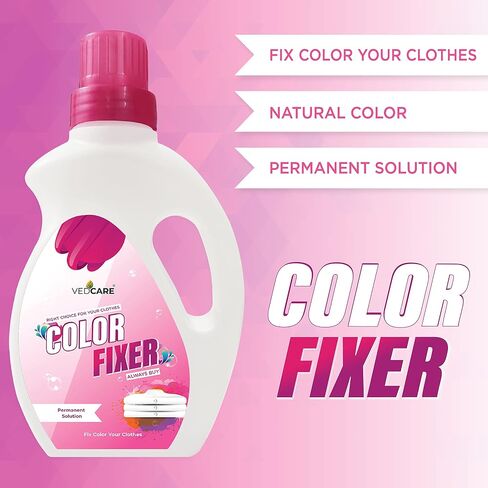 Fabric Color Fixer Liquid for clothes, Works For Silk, Cotton, Georgette and all Fabric 16.9 Fl Oz in Saudi Arabia